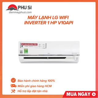 Miễn phí công lắp đặt_ v10api - máy lạnh lg wifi inverter 1hp v10api
