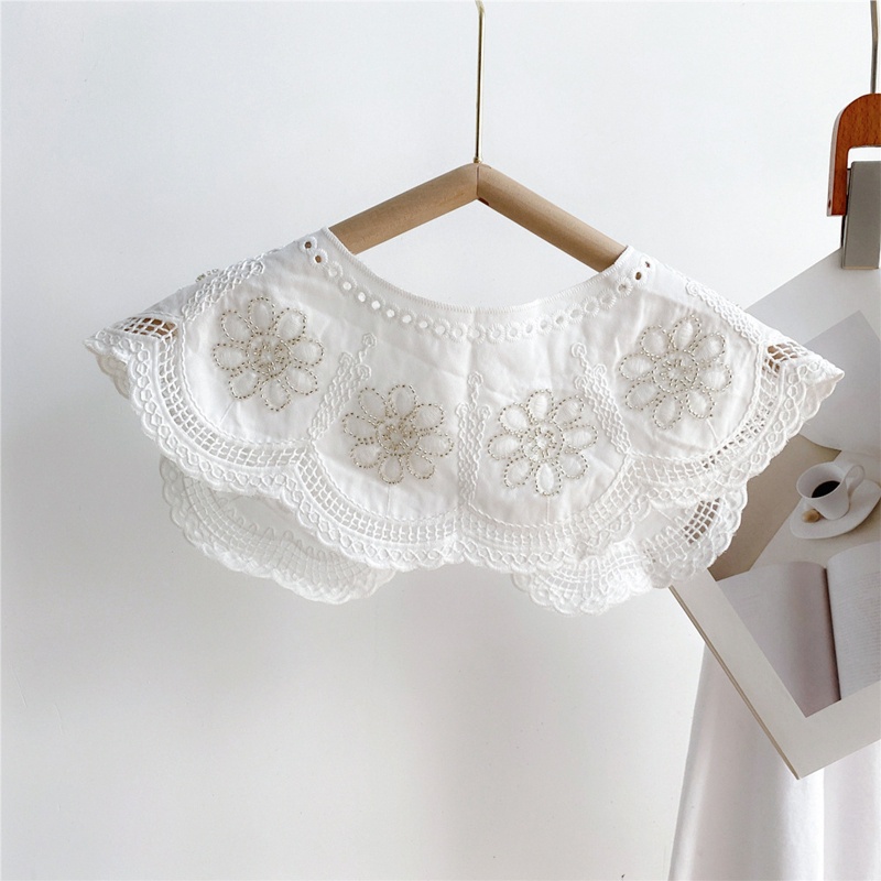 Cổ Áo Rời Thêu Họa Tiết Trang Trí Dành Cho Nữ