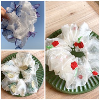 ok Cột tóc scrunchies - Cột tóc vải nhiều màu hottrend