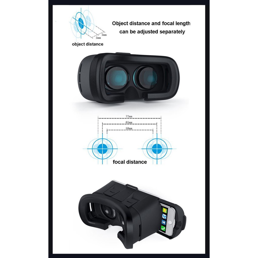 Kính thực tế ảo VR Box xem phim trên điện thoại mã KMZ53 | BigBuy360 - bigbuy360.vn