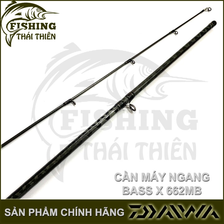 Cần câu cá Daiwa Bass X 662MB, cần lure máy ngang 1m98 khoen pat fuji