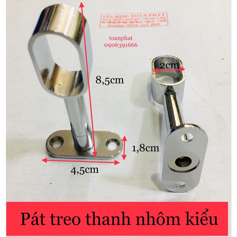 Pát đỡ giữa thanh nhôm| bát đỡ thanh nhôm 2 đầu| pass nhôm kiểu