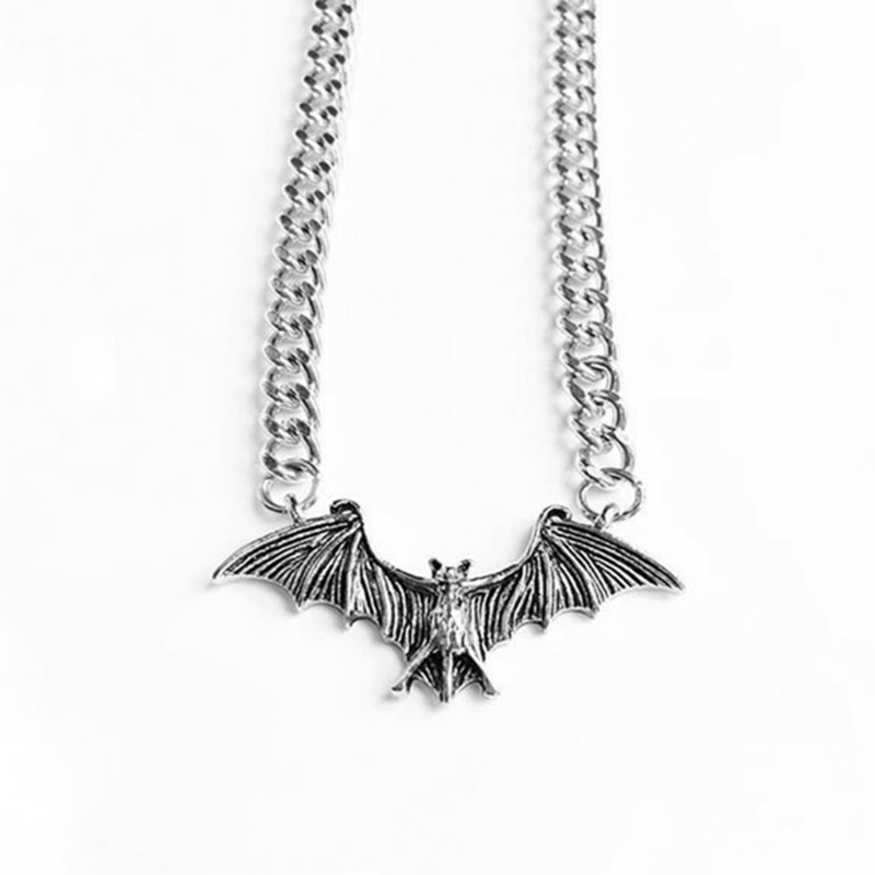 Vòng cổ Mặt Hình Dơi Phong Cách Gothic Punk Cho Nam