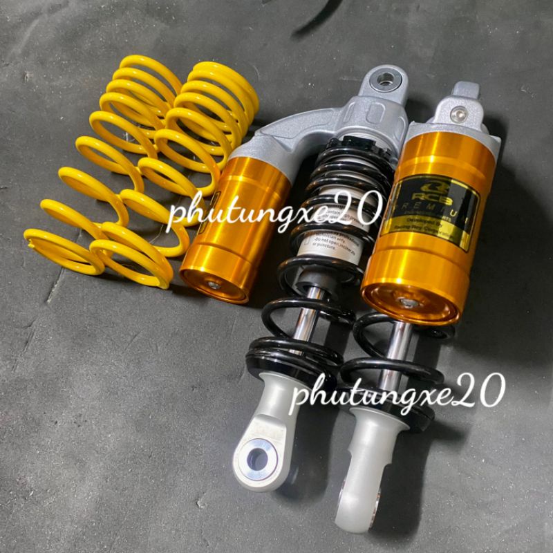 Phuộc nhún sau RCB bình dầu  cho các xe Sirius Jupiter Wave Dream Cub Axelo Win 100 Blade Future ...