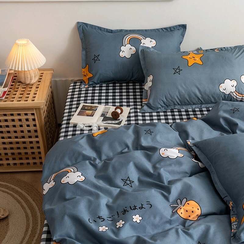 Bộ Chăn Ga Cotton poly mẫu GIA ĐÌNH GẤUchăn, ga, cotton, ga nệm, chăn ga, cotton poly, chăn nệm, chăn ga gối, bedding️