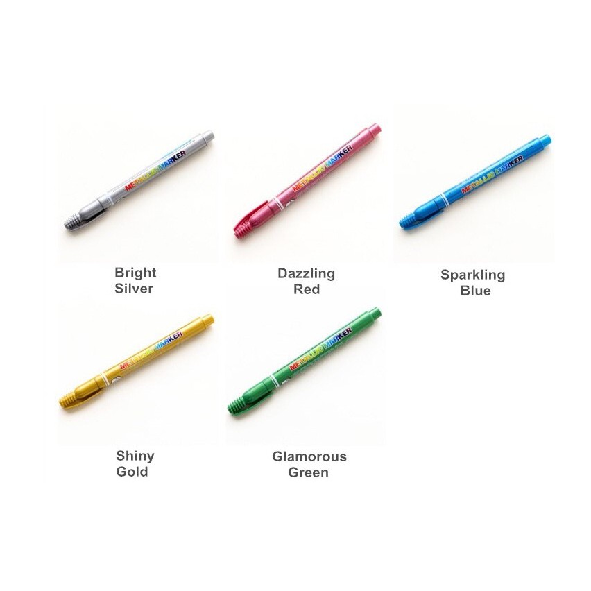 Bút nhũ viết thiệp ngòi 1.2mm viết thiệp,trang trí lưu bút nhiều màu