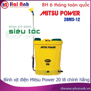 Bình xịt điện phun thuốc Mitsu Power 12L - 16L - 20 Lít - Máy bơm thuốc khử khuẩn, trừ sâu, diệt côn trùng