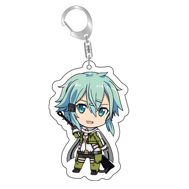 Móc Khóa Nhựa Acrylic Họa Tiết Hoạt Hình Sword Art Online