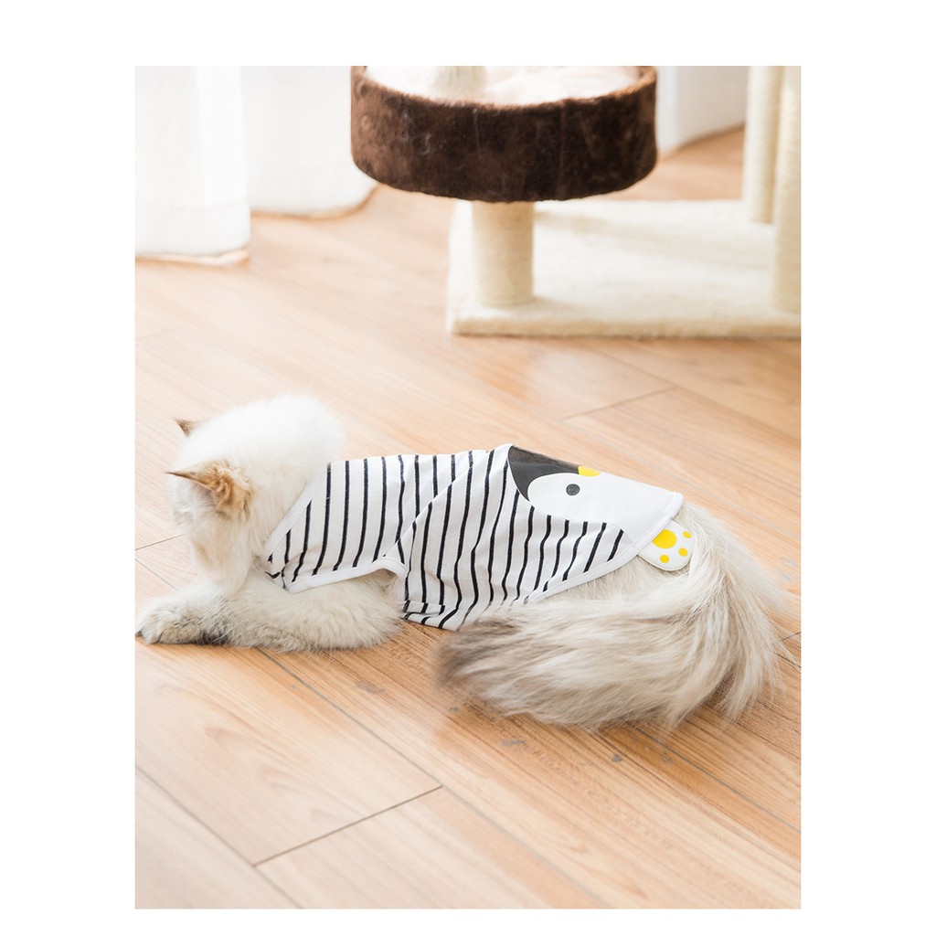 áo ba lỗ vịt vàng và chim cánh cụt cho chó mèo