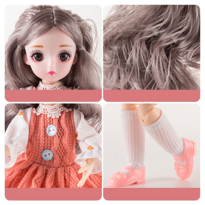 Búp Bê Mắt Ngọc Cao 30 cm 22 Khớp Vô Cùng Xinh Xắn