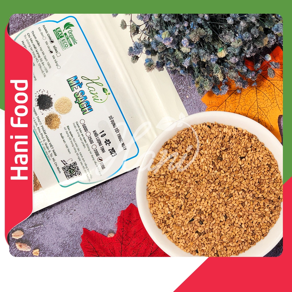 200g Mè Vàng ( Hạt Vừng Vàng) Rang Sẵn Chuẩn Sạch Daklak Loại Ngon 🍁 Hani Food