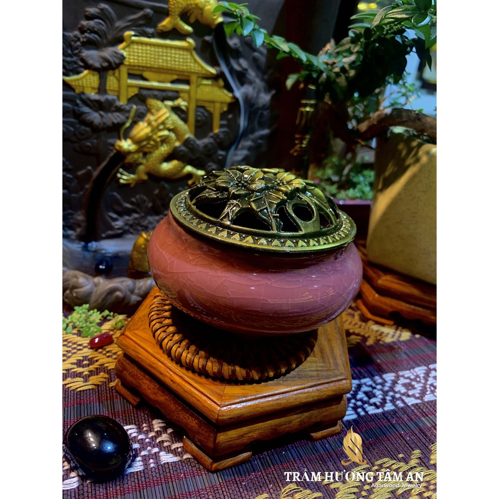 Lư xông trầm hương 🎁TẶNG MIẾNG LÓT + ĐẾ TRỤ🎁 Lư Hương gốm sứ nhiều họa tiết | BigBuy360 - bigbuy360.vn
