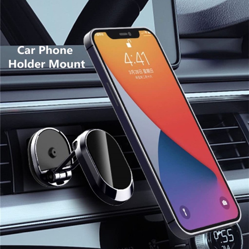 Giá Đỡ Điện Thoại Từ Tính Xoay 360 Độ Dùng Cho Xe Hơi Tiện Dụng