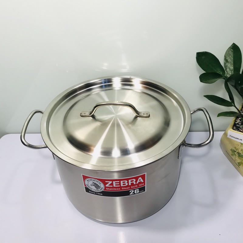 Nồi inox 304 nguyên khối Zebra 26cm*18cm -171126