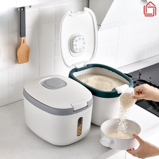 Thùng đựng gạo chống ẩm chống côn trùng, thùng đựng gạo thông minh, đựng đồ khô 5kg 10kg chất liệu nhựa ABS - nhamoi