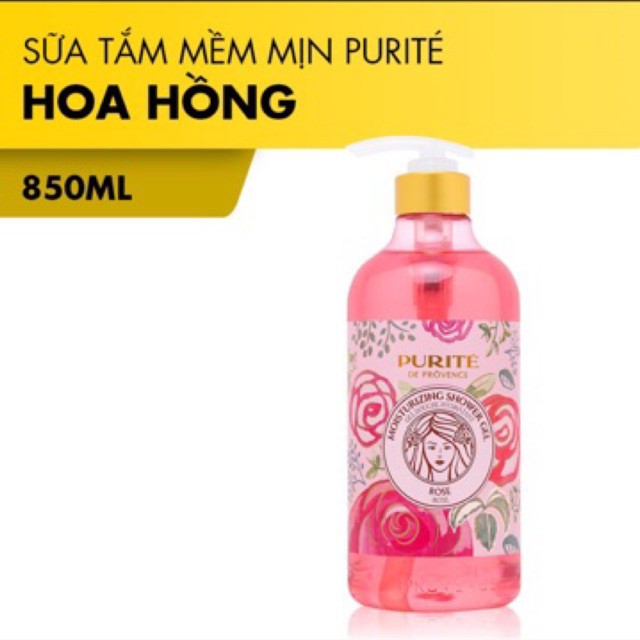 (Chính hãng, Đủ mùi) Sữa Tắm Giữ Ẩm PURITE PROVENCE 850ml | BigBuy360 - bigbuy360.vn