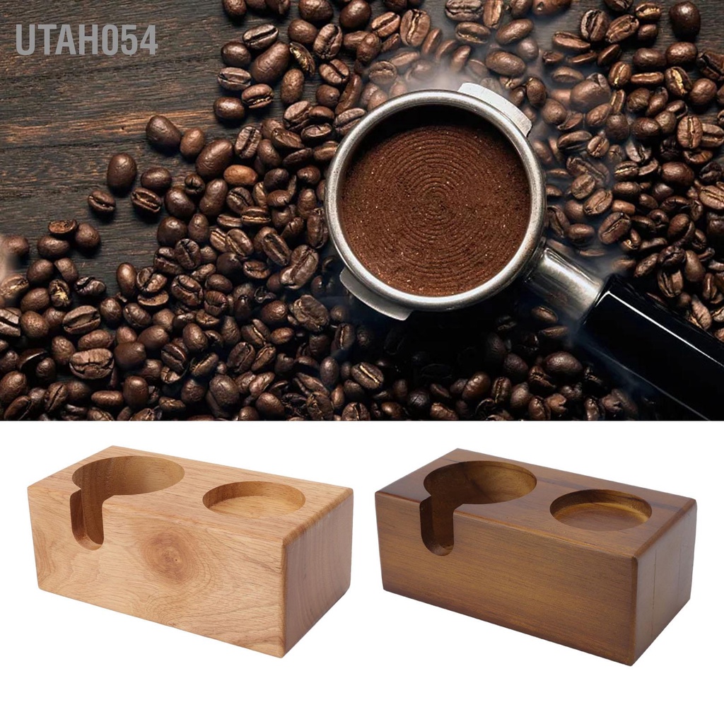 [Hàng HOT] Giá Đỡ Tamper pha cà phê - Đế Nén Cà Phê Bằng Gỗ Tiện Dụng【Utah054】