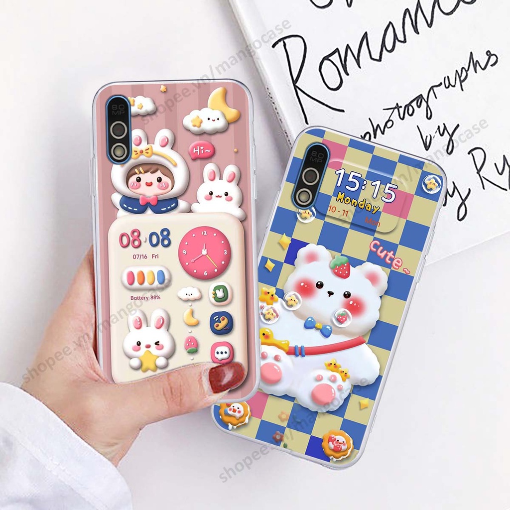 Ốp lưng Vsmart Bee / Bee 3 hình gấu, thỏ, đồng hồ cute dễ thương