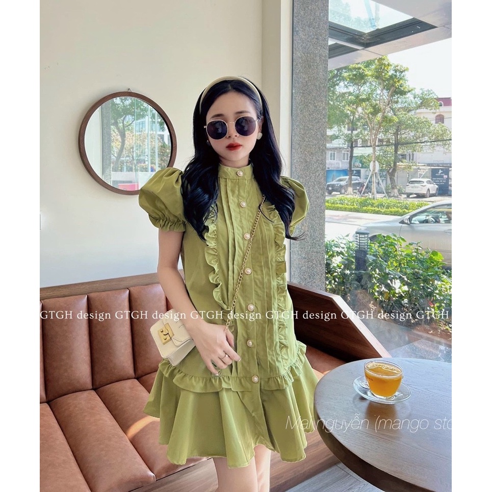 Váy thiết kế nữ, váy đi chơi, đi tiệc, đi học nữ tính, nhẹ nhàng mà sang trọng Minxu Shop mã VAY09