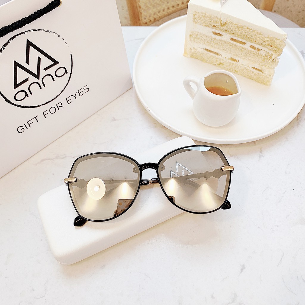 Kính mát thời trang nữ ANNA dáng tròn cách điệu mắt kiếng chống tia UV KR1298 | BigBuy360 - bigbuy360.vn