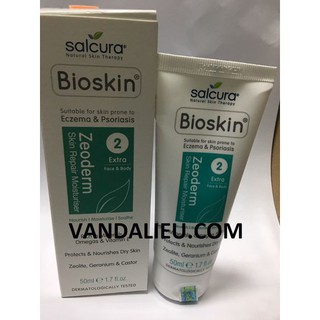 Bioskin zeoderm 50ml - kem hỗ trợ đt eczima , vẩy nến , chàm , viêm da cơ địa