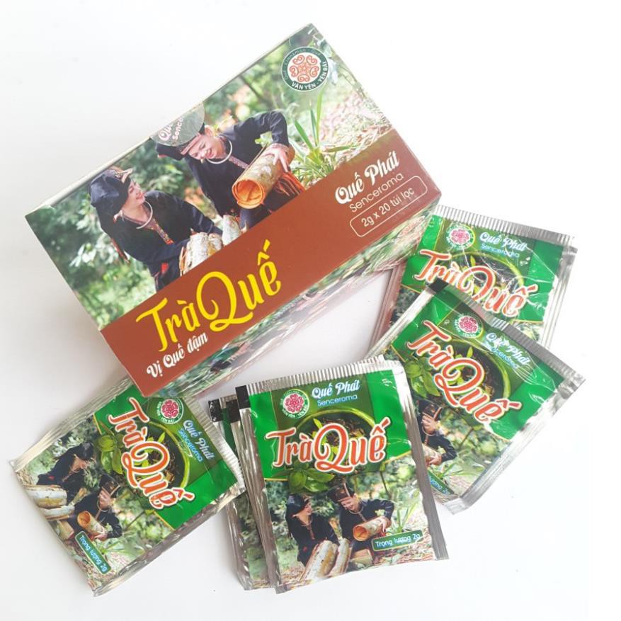 Thùng 36 Hộp Trà quế Quế Phát 40g (20 túi lọc 2g) - Tùy chọn vị Quế đậm, vị Quế nhé - Vườn Đặc Sản