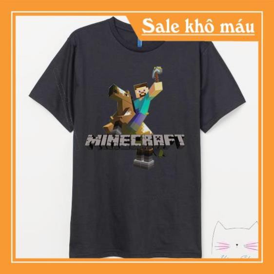 ÁO MINECRAFT- ÁO MINECRAFT MẪU ĐEN NĂM 2020 -HINY SHOP