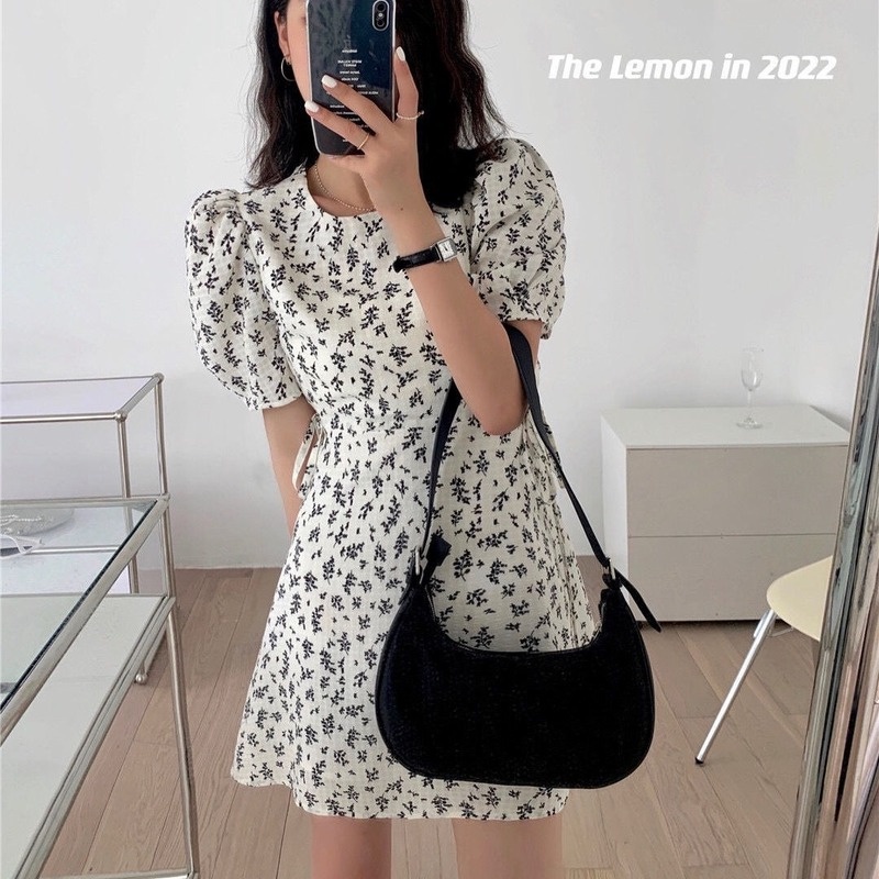 Đầm Thiết Kế Chiết Eo Mỏng In Họa Tiết Hoa Phong Cách Retro Pháp Thời Trang Mùa Hè Cho Nữ