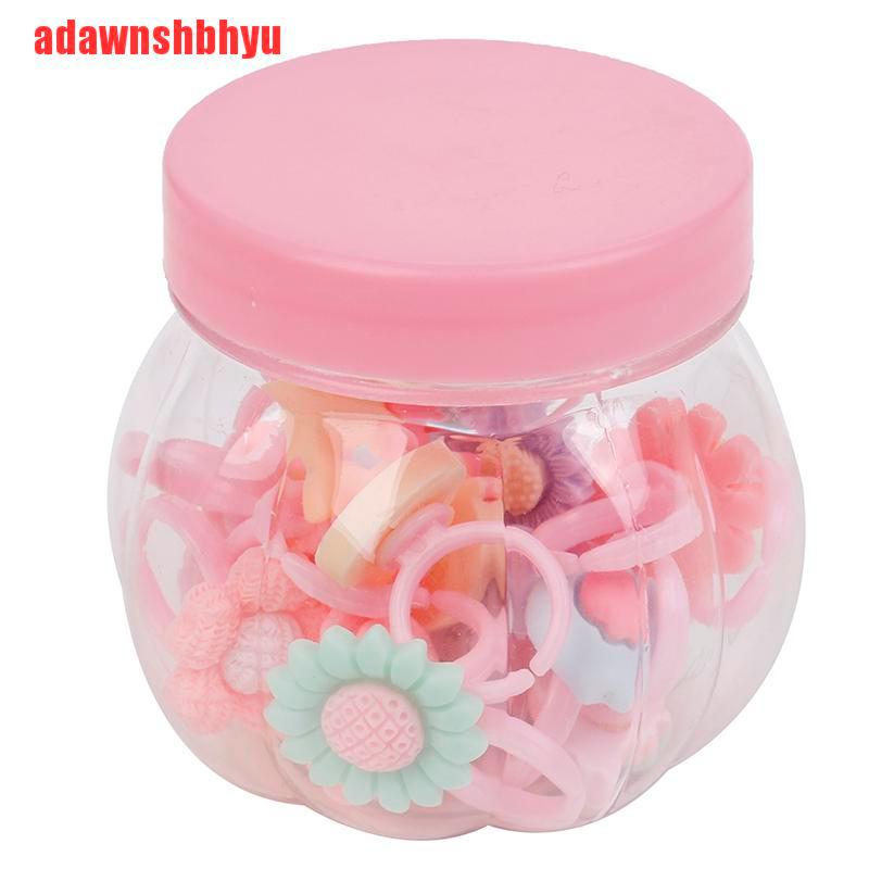 Set 20 Nhẫn Nhựa Resin Cho Bé Gái