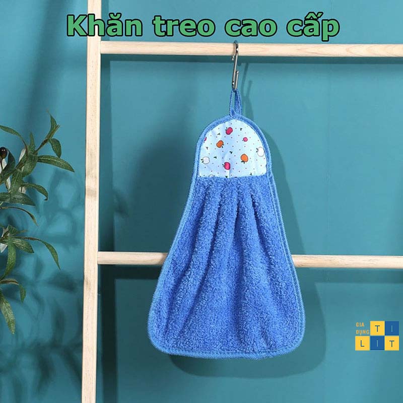 khăn lau tay treo tường đa năng màu sắc tươi sáng dễ thương [KHĂN TREO]