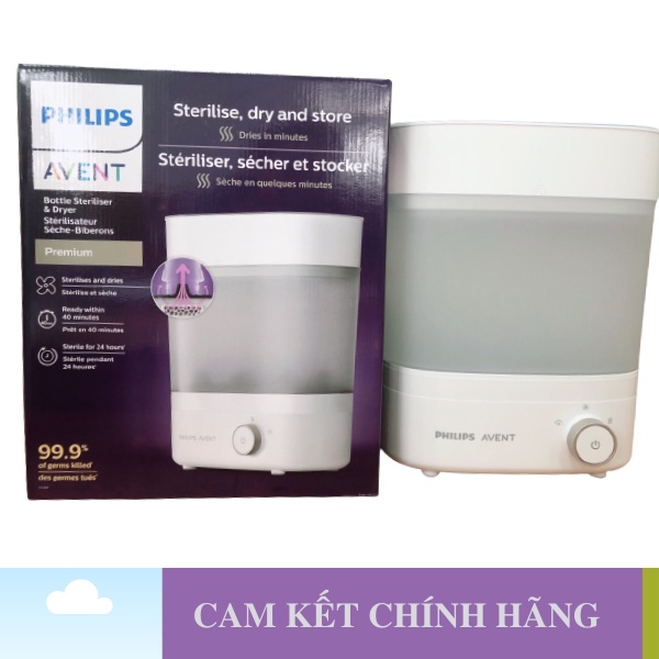 Máy tiệt trùng sấy khô Philips Avent Premium Plus - Bảo Hành 2 Năm Toàn Quốc - 1 Đổi 1 Trong 7 Ngày Nếu Lỗi NSX