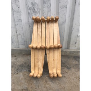 Móc áo gỗ 10 núm loại lớn phi 28