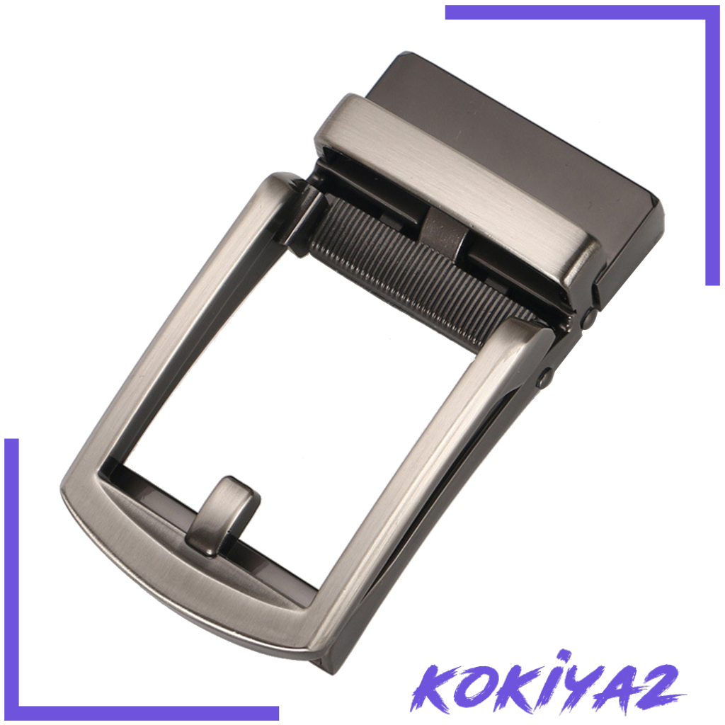 [KOKIYA2]Automatic Belt Buckle Alloy Polished Business Casual Ratchet Buckle Style 1