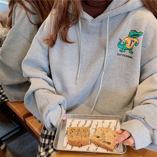 [HD01] Áo Hoodie Nỉ Bông Cá Sấu Trước Ngực Phiên Bản Hàn Quốc - Liti shop