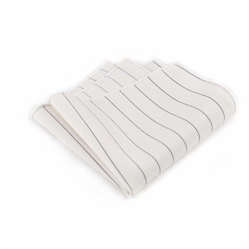 Khăn Cotton Vuông 23cm * 23cm Họa Tiết Sọc Ngang Cổ Điển Dành Cho Nam