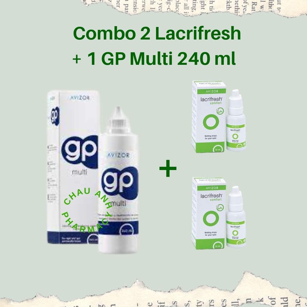 1 GP MULTI 240 ML + 2 LACRIFRESH GIẢM KHÔ MẮT