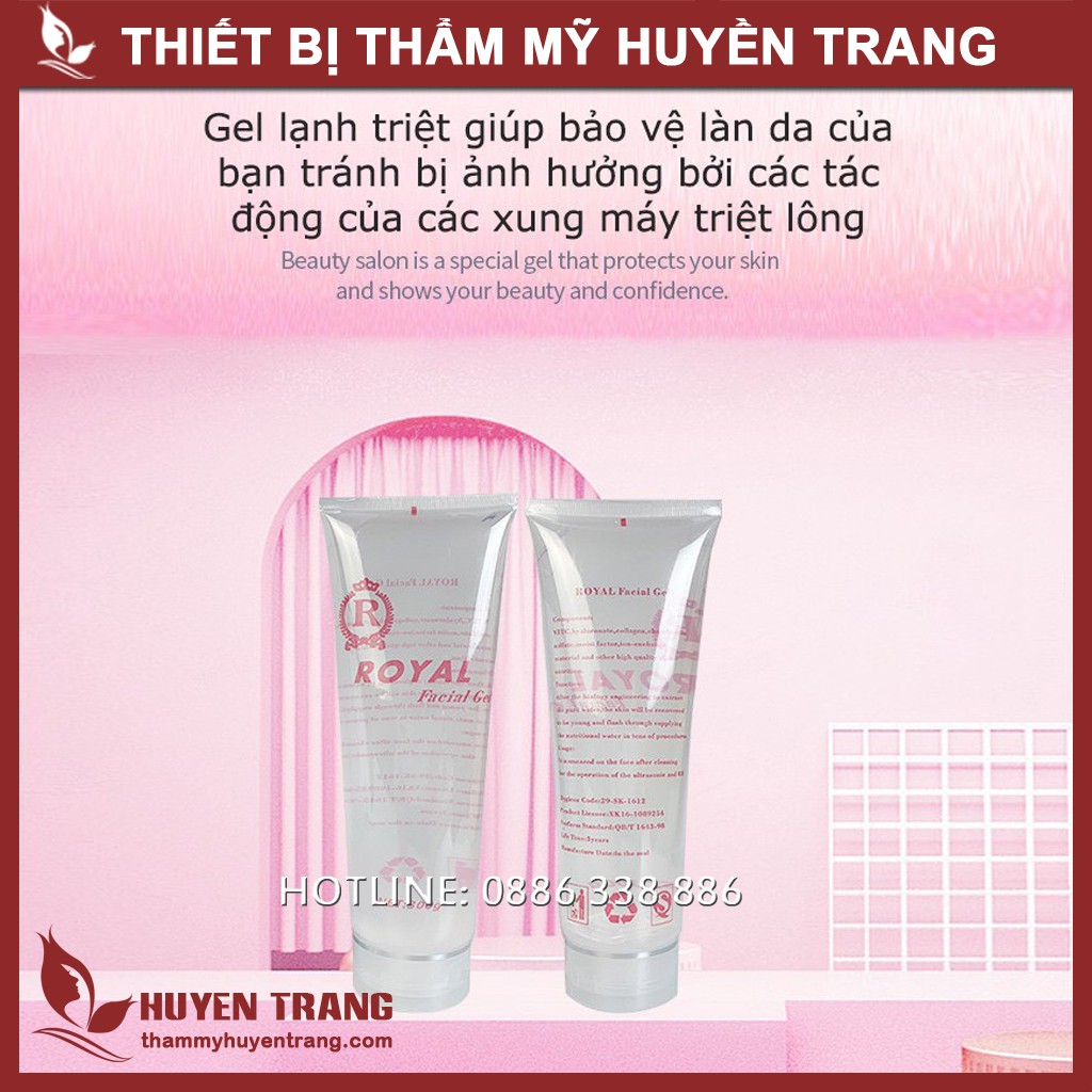 Gel Lạnh Triệt Lông Royal Dùng Cho Máy Triệt Lông, Hifu, Máy Nâng cơ, Máy RF Trẻ Hóa Da... Thiết Bị Y Tế Huyền Trang