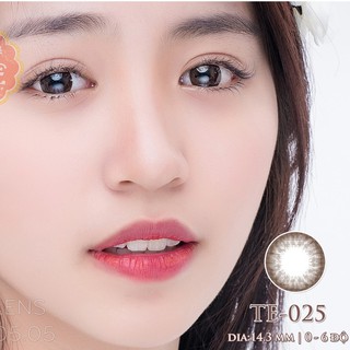 Kính Áp Tròng Tinteye Lens TE-025 Nâu Mắt Ướt
