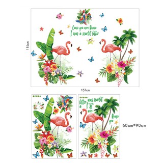 Decal Dán Tường Đôi Hồng Hạc