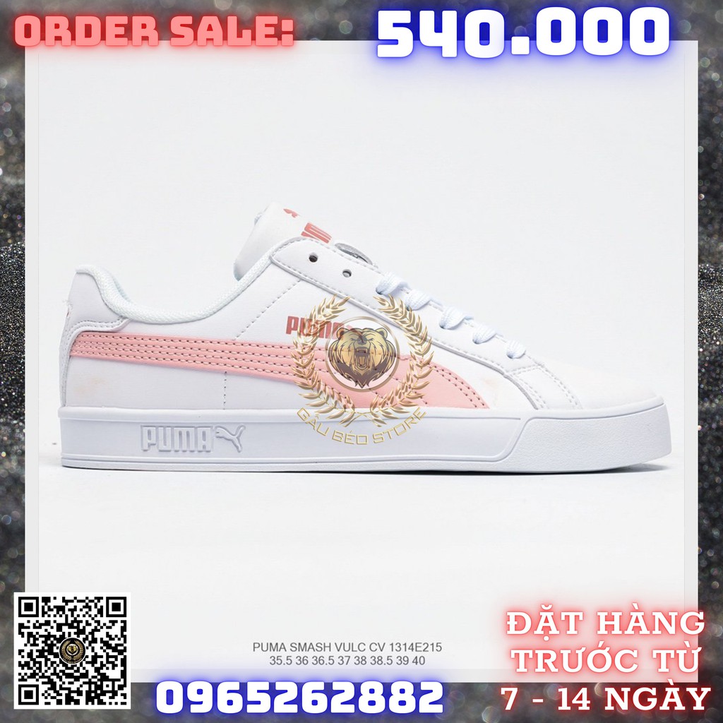 GIÀY SNEAKER MÃ SẢN PHẨM_Puma SMASH V2 VULC CV NHIỀU MÀU PHONG CÁCH FULLBOX + FREESHIP