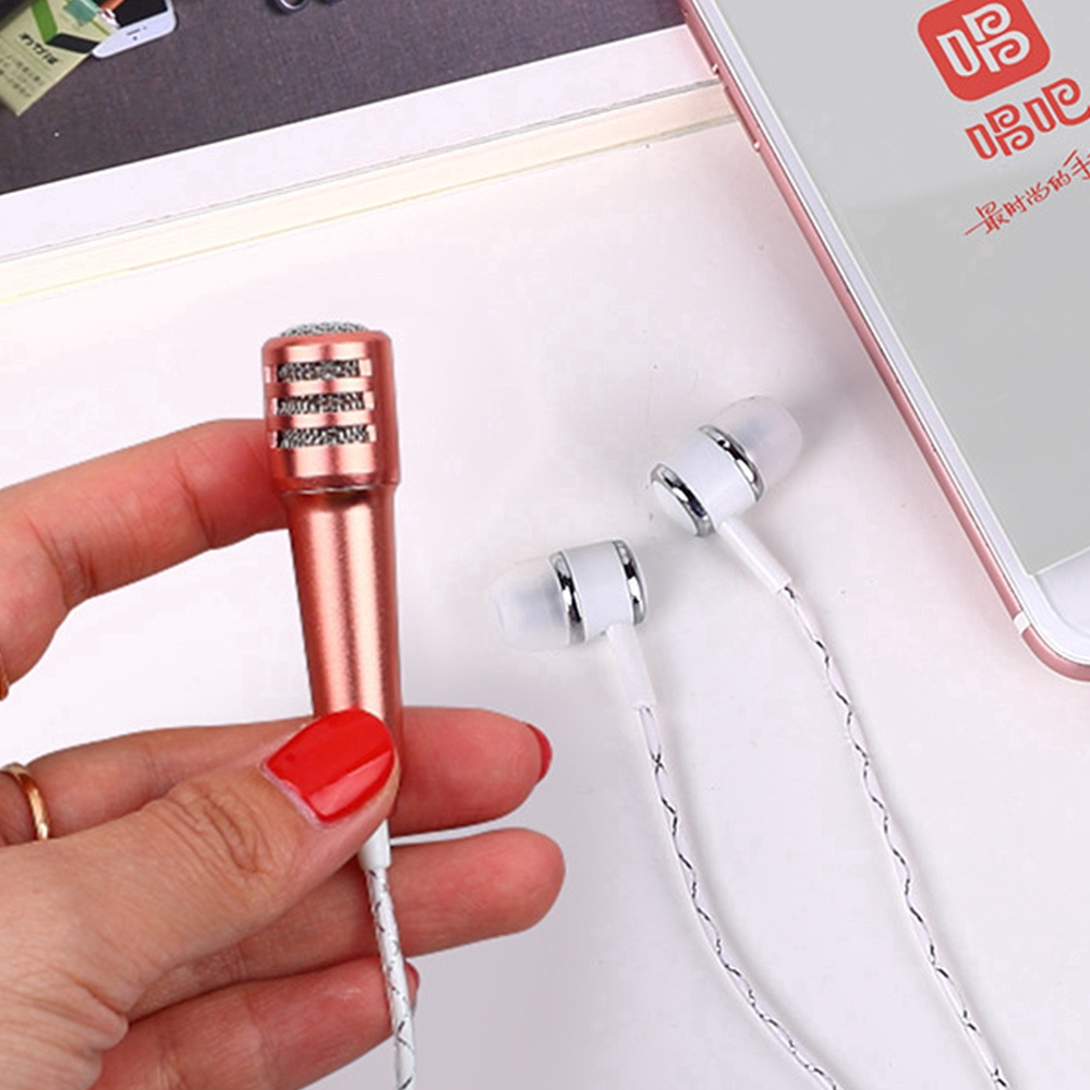 Universal Wired Mini Microphone Handhold Mobile Phone Mic Portable 3.5mm Stereo Speech Audio Portable Mic