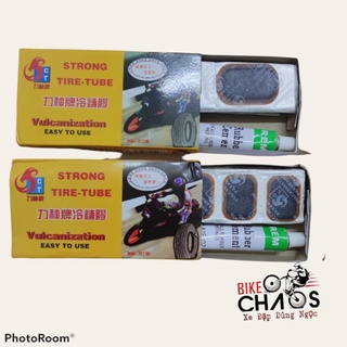 Keo + miếng vá săm xe đạp, xe máy
