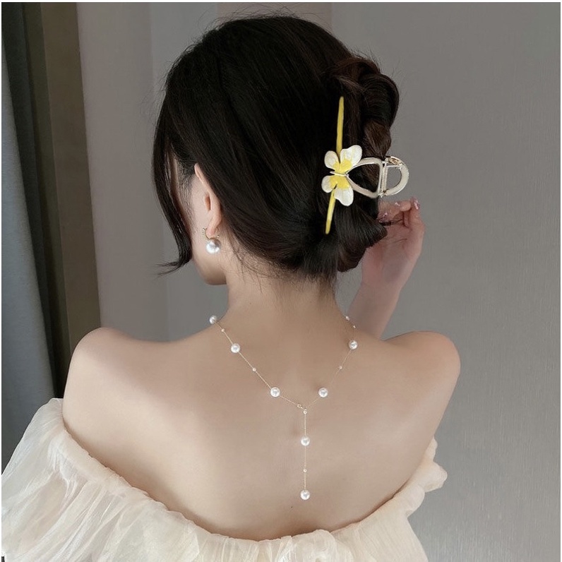 Kẹp tóc kim loại hình hồ điệp nhiều màu phong cách cá tính kẹp tóc bản to cho nữ phong cách Hàn Quốc