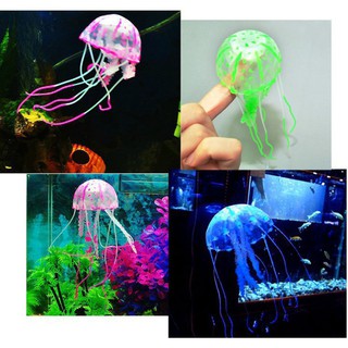 Sứa nhựa phát quang trang trí bể cá