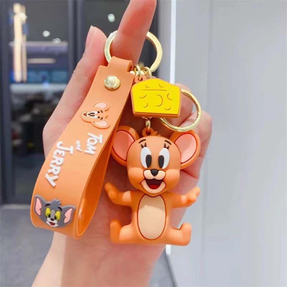 Móc Khóa Hình Búp Bê Hoạt Hình Tom &amp; Jerry Dễ Thương