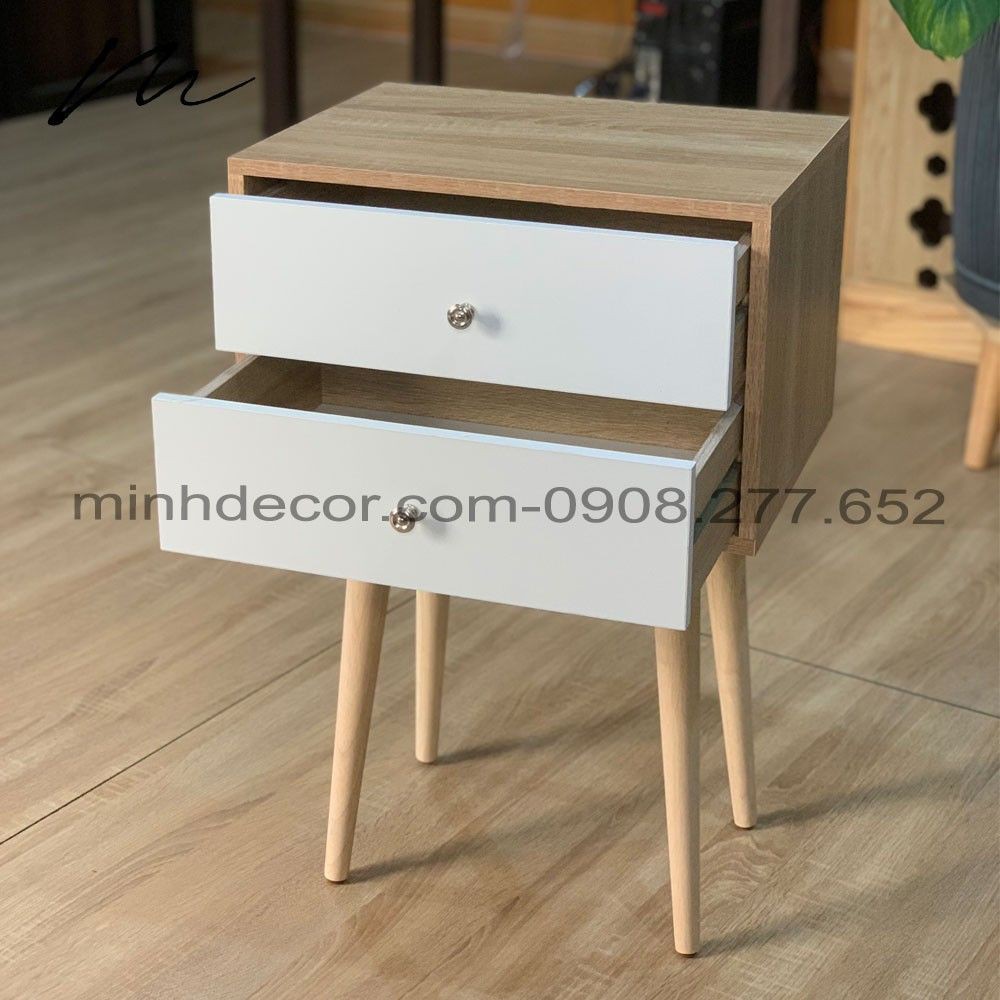 [miễn phí vận chuyển] Tab Đầu Giường_Tủ Đầu Giường_Kệ Đầu Giường, Tủ Đựng Mỹ Phẩm Bằng Gỗ 2 Tầng- Hàng Xuất Khẩu | BigBuy360 - bigbuy360.vn