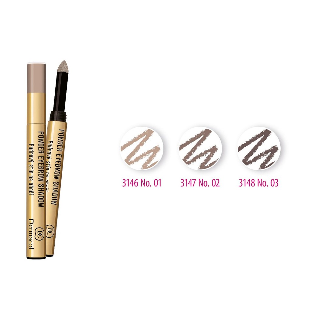 Chì kẻ chân mày Dermacol Powder Eyebrow Shadow 0.8g