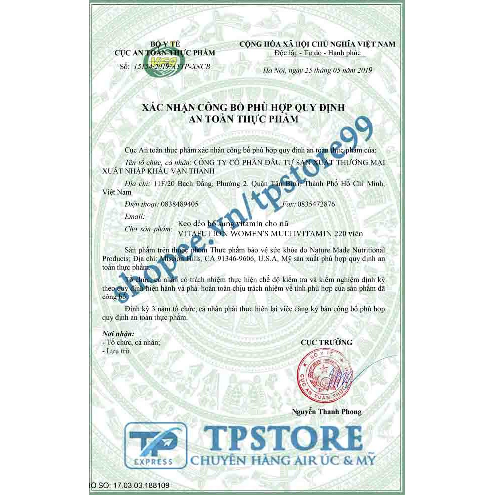 Kẹo dẻo Vitafusion Women Gummy Vitamins 220 viên dành cho phụ nữ | Thế Giới Skin Care