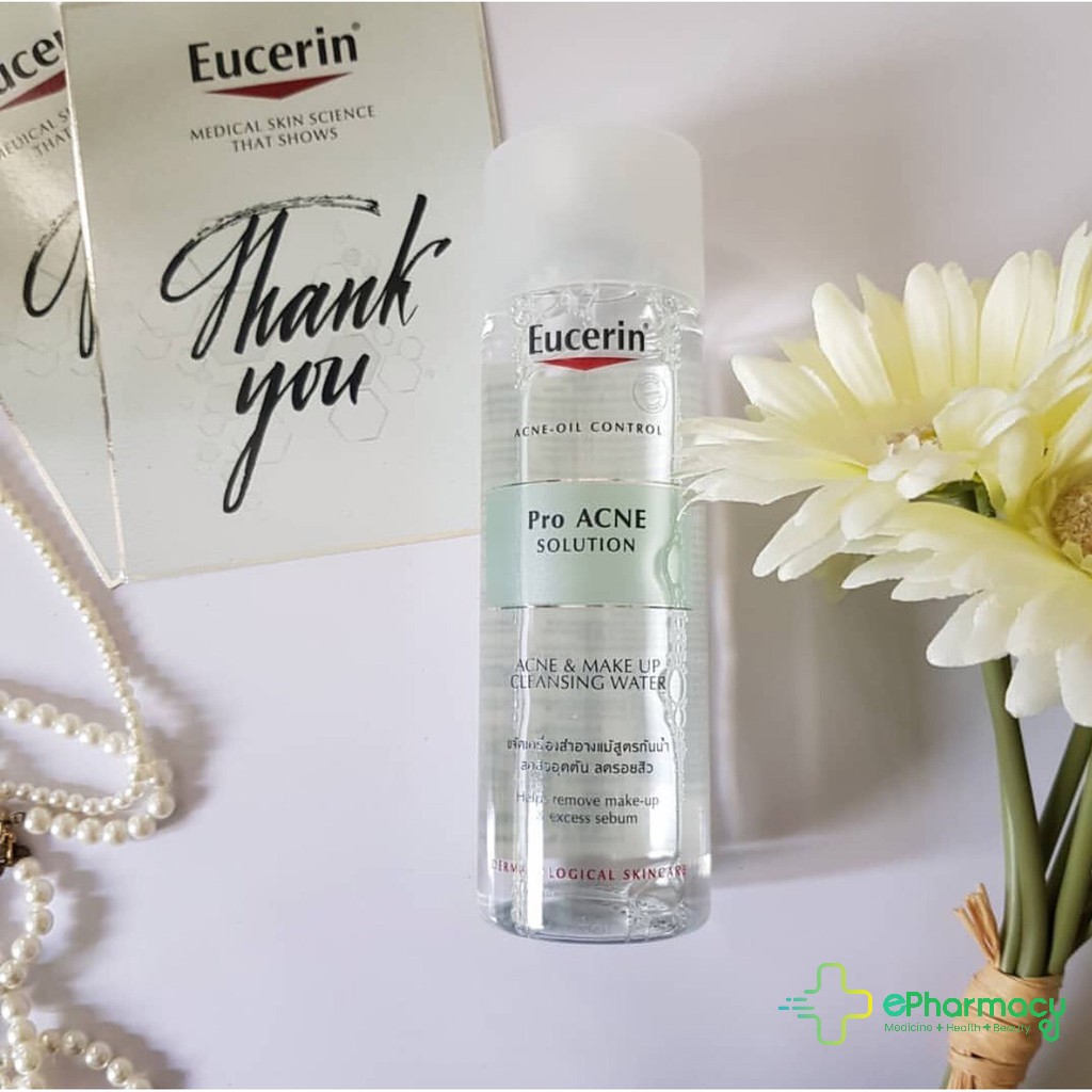 Nước tẩy trang Eucerin cho da dầu mụn - EUCERIN ProACNE Solution Acne & Makeup cleansing water 200ml 87926