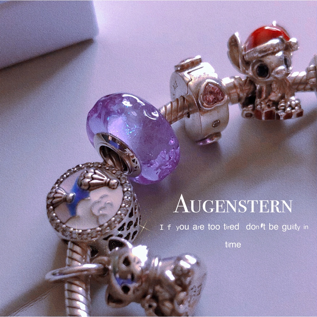 Bùa Thủy Tinh Gợn Sóng Hoa Oải Hương